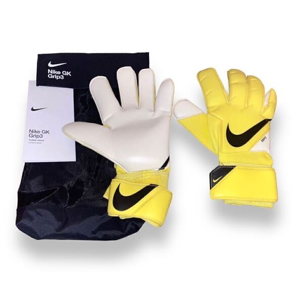 Nike GK Grip3 Football Soccer Goalkeeper Gloves size 8 CN5651-765 New with Tags - Picture 1 of 4